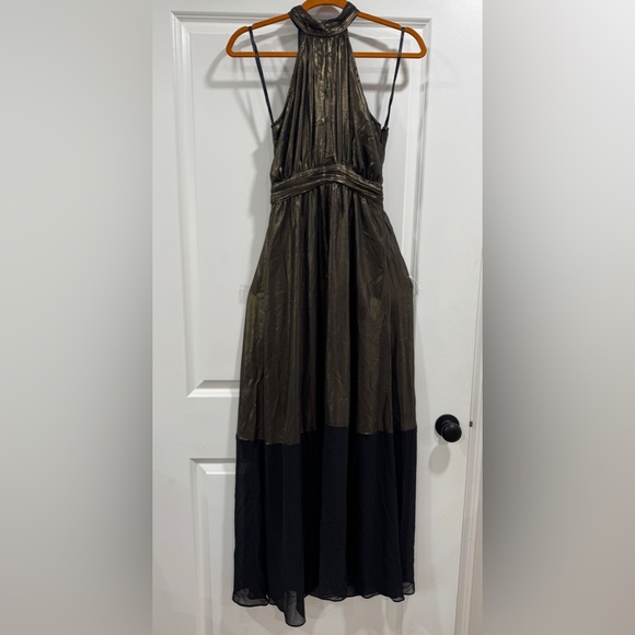BCBGeneration Dresses & Skirts - BCBGeneration Metallic Gold and Black Maxi Dress